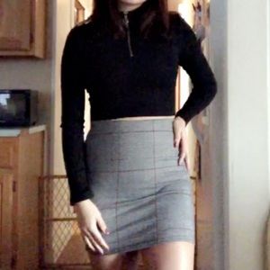 plaid pencil skirt (Never worn out)